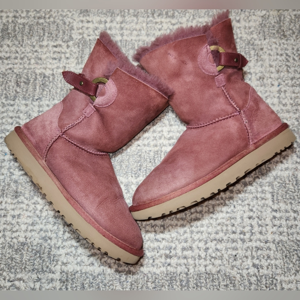 UGG Women's Winter Boots in Plum Suede - Picture 2 of 11